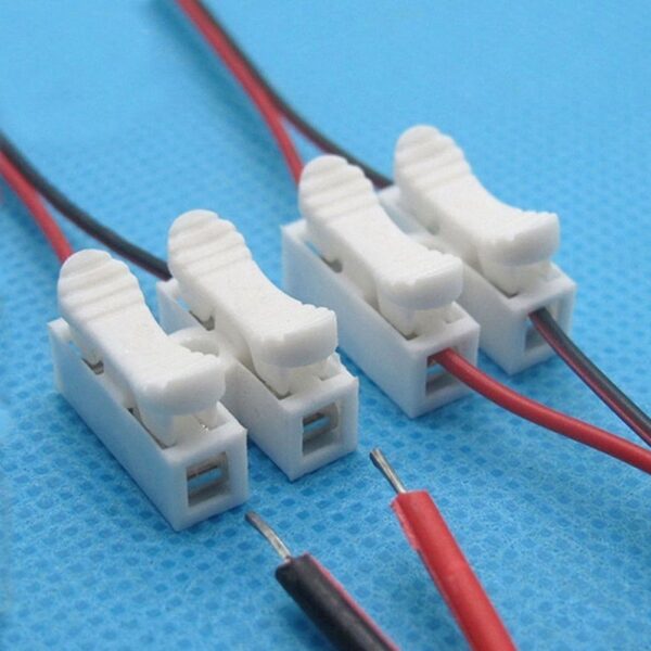30PCS / lot Conectores de cable de bloqueo de empalme rápido CH2 Terminales de cable eléctrico de 2 pines 20x17 5x13 5mm Venta al por mayor 3
