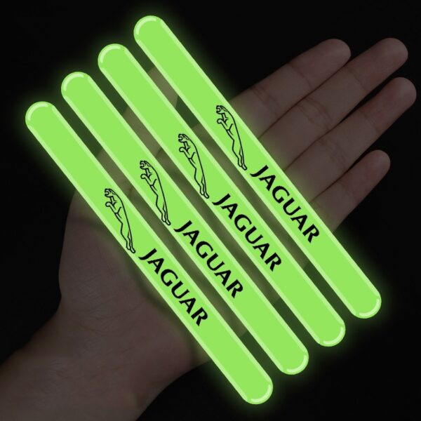 4pcs set Luminous Car Door Anti collision Stickers for Jaguar XF XFL XJ XE XEL XK 2