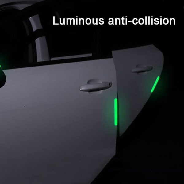 4pcs set Luminous Car Door Anti collision Stickers for Jaguar XF XFL XJ XE XEL XK 3