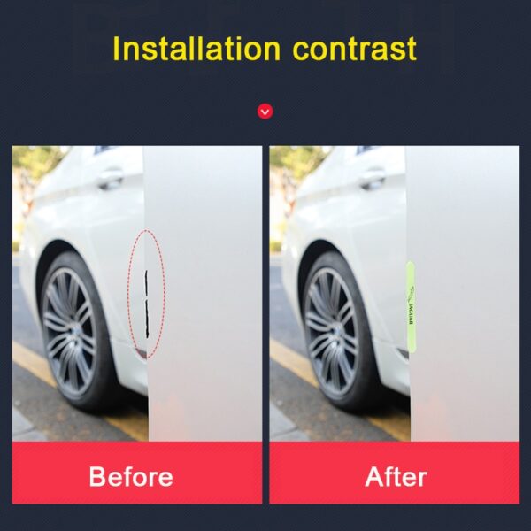 4pcs set Luminous Car Door Anti collision Stickers for Jaguar XF XFL XJ XE XEL XK 5