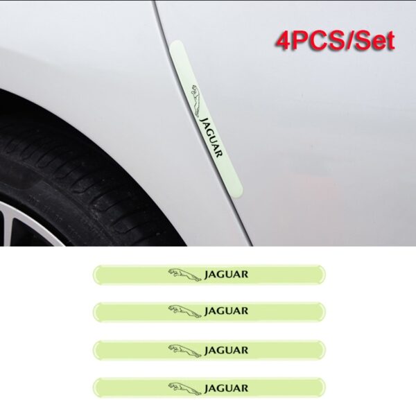 4pcs set Luminous Car Door Anti collision Stickers for Jaguar XF XFL XJ XE XEL XK