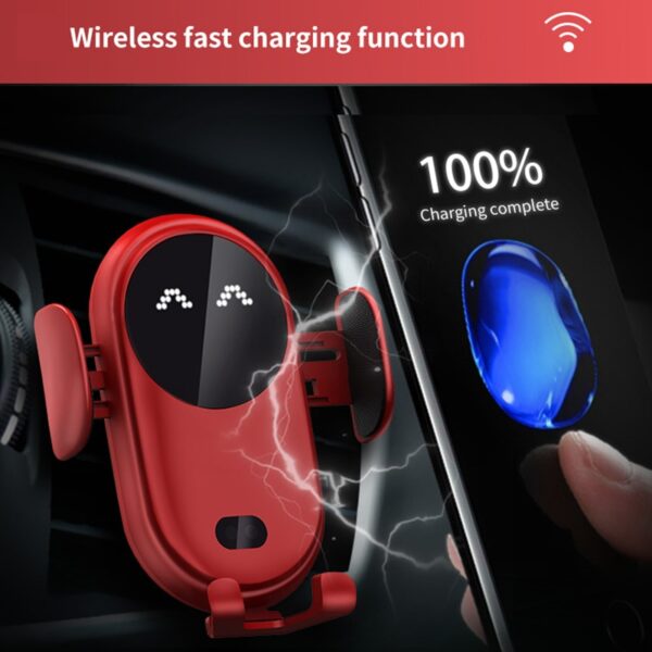 Car Mobile Phone Holder Wireless Charging Bracket Mobile Phone Holder For Phone Car Mobile Phone Vent 3