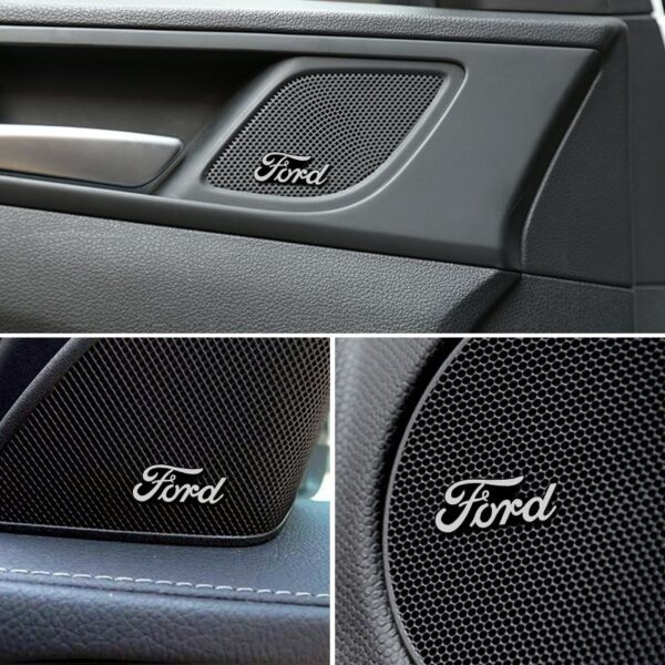 Car Stereo Badge Stickers for Ford Transit Kuga Mondeo Explorer Ecosport Edge Escape FIESTA Ranger Galaxy 5