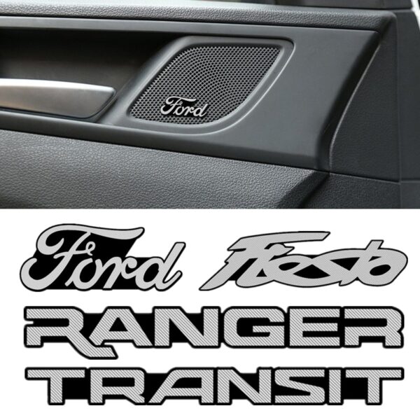 Car Stereo Badge Stickers for Ford Transit Kuga Mondeo Explorer Ecosport Edge Escape FIESTA Ranger