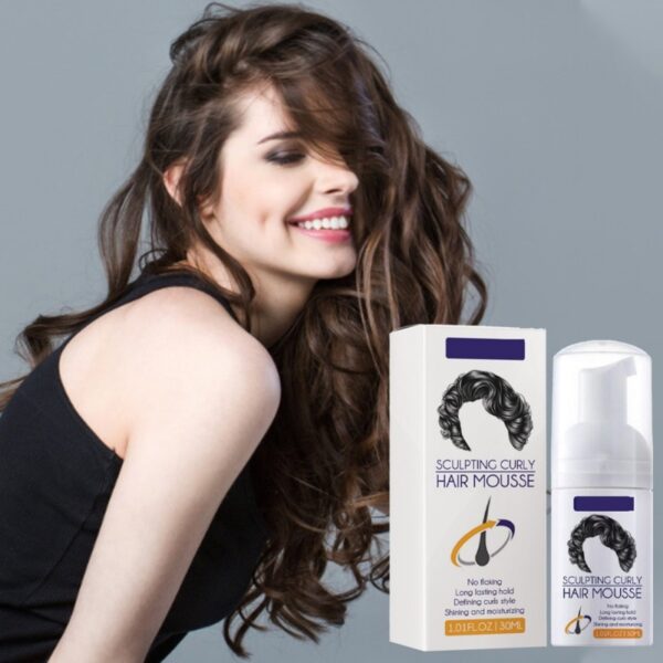Curly Hair Styling Mousse Nourishing Curling Moisturizing Anti frizz Styling Foam Hair Care Sculpting Curly Hair 4