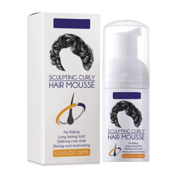 Curly Hair Styling Mousse Nourishing Curling Moisturizing Anti frizz Styling Foam Hair Care Sculpting Curly Hair 5