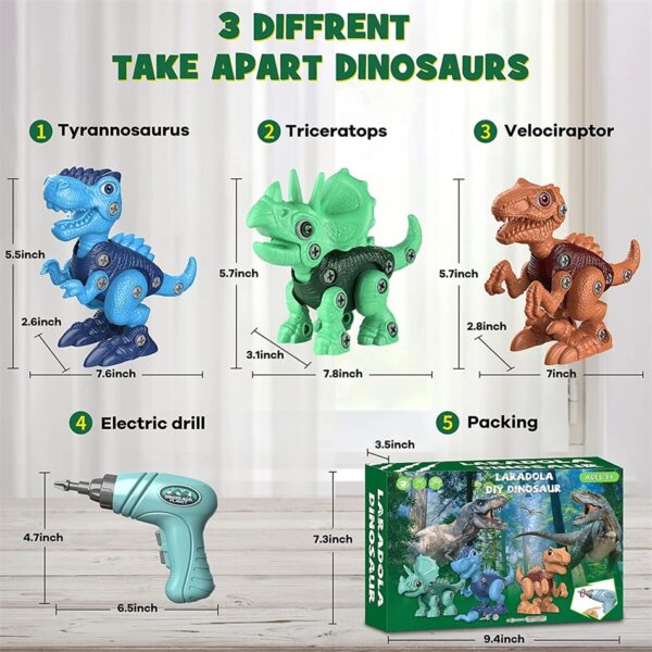 Dinosaur Toys for 3 4 5 6 7 Year Old Boys Take Apart Dinosaur Toys for 4