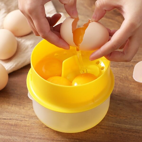 Egg Separator Egg White Yolk Separator Cooking Gadgets And Baking Accessories Home High Capacity Kitchen Egg