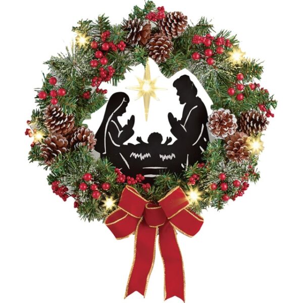 Exquisite Christmas Garland Hanging Wreath Door Indoor Outdoor Sefate sa Xmas Sello Windows Decoration Family Gift 5.jpg 640x640 5