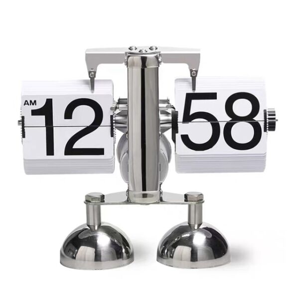 Flip Digital Clock Small Scale Table Clock Retro Flip Clock Stainless Steel Flip Internal Gear Operated 2.jpg 640x640 2