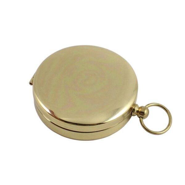 High Quality Camping Hiking Pocket Brass Golden Compass Portable Compass Navigation for Outdoor Activities 2
