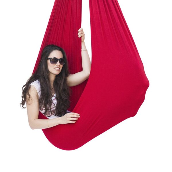 Kids Cotton Swing Hammock for Autism ADHD ADD Therapy Cuddle Up Sensory Child Therapy Elastic Parcel 4