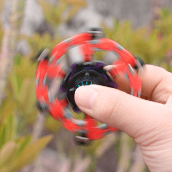 Mechanical Fingertip Spinner DIY Deformable Stress Relief Toy Transformable Creative Gyro Toy for Kids Fingertip Spin 3