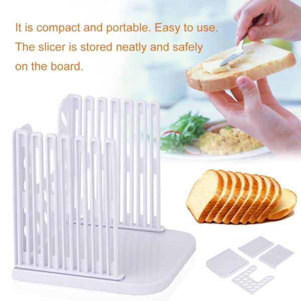 Professional Bread Loaf Toast Cutter Slicer Slicing Cutting Guide Mold Maker Kitchen Tool Practical Bread Sandwich 2