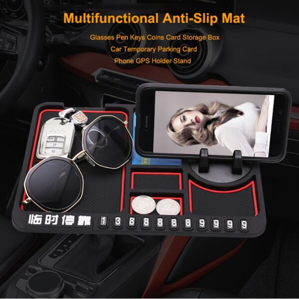 Silicone Car Anti Slip Mat Auto Phone Holder Non Slip Sticky Anti Slide Dash Phone Mount 1