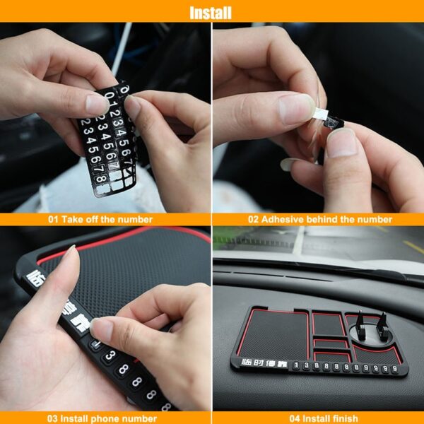 Silicone Car Anti Slip Mat Auto Phone Holder Non Slip Sticky Anti Slide Dash Phone Mount 5