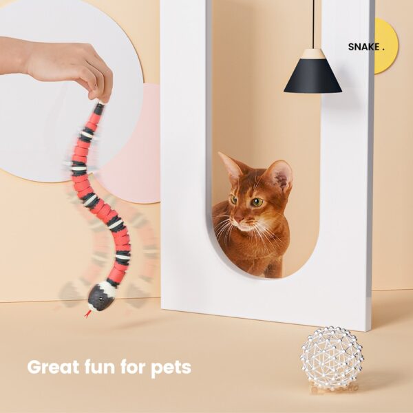 Smart Sensing Snake Cat Toys Electric Interactive Toys For Cats USB Charging Cat Accessories For Pet 2