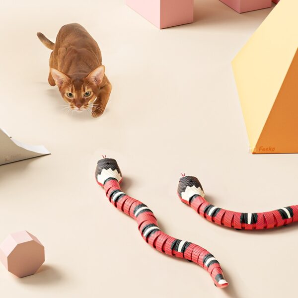 Smart Sensing Snake Cat Toys Electric Interactive Toys For Cats USB Charging Cat Accessories For Pet 4