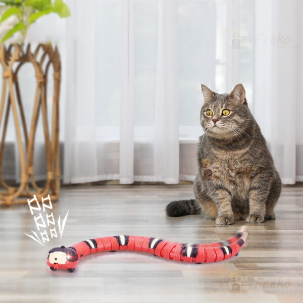 Smart Sensing Snake Cat Toys Electric Interactive Toys For Cats USB Charging Cat Accessories For Pet 5 1
