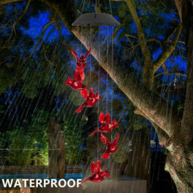 Solar Cardinal Wind Chime Light - image 4