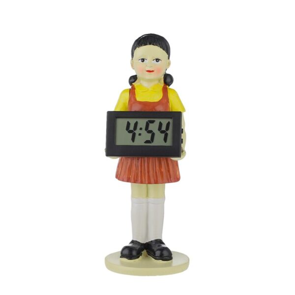 Squid Game Wekker om jo wekker te meitsjen Red Light Grien Ljocht Doll Clock Squid Game 8