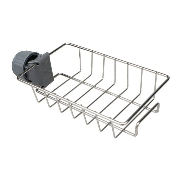 Stainless Steel Faucet Rack Kitchen Storage Shelf Sponge Dish Cloth Finishing Rack Drain Rack Pool Rag 4