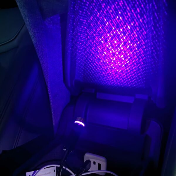 1 Adet Mini LED Araba Çatı Yıldız Gece Işıkları Projektör Işığı İç Ortam Gecesi Yıldızlı Gökyüzü 2
