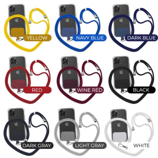 160Cm Polyester Phone Lanyard Necklace With Nylon Patch For Iphone Huawei Redmi Xiaomi Samsung Camera Phone 2