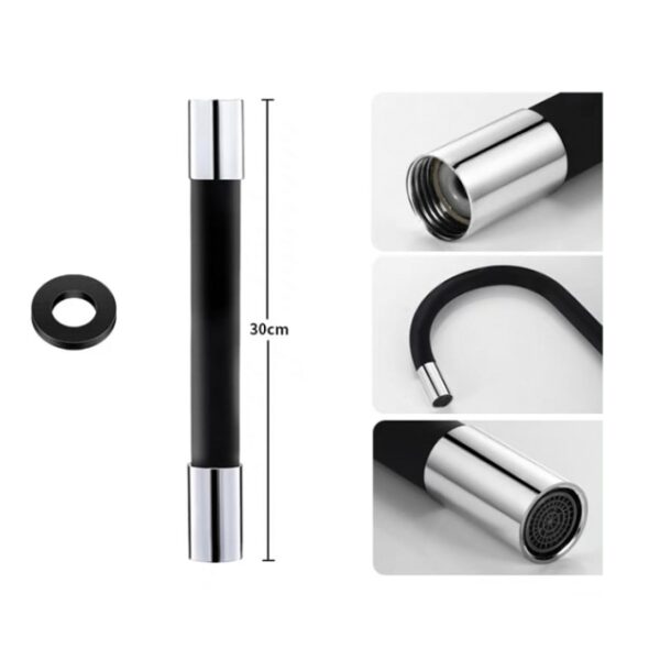 360 Rotation Splash proof Universal Faucet Extension Extender Foaming Extension Tube Free Bending Hardware Household Merchandise 7.jpg 640x640 7