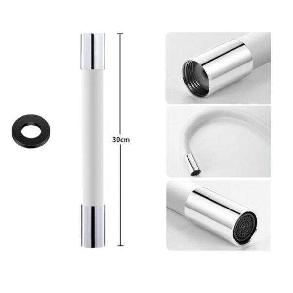 360 Rotation Splash proof Universal Faucet Extension Extender Foaming Extension Tube Free Bending Hardware Household Merchandise 8.jpg 640x640 8