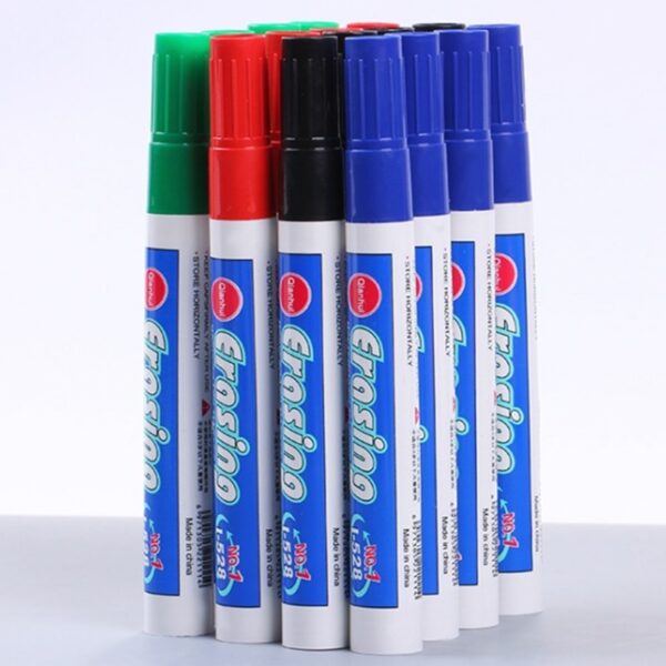 4PCS lot Four color whiteboard marker white board marker Environment Friendly Marker Office School Supplies Black 3