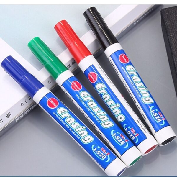 4PCS lot Four color whiteboard marker white board marker Environment Friendly Marker Office School Supplies Black 4