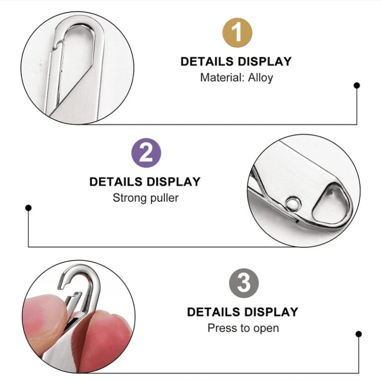 Zipper Pull Replacements Repair Kit Not sold in stores