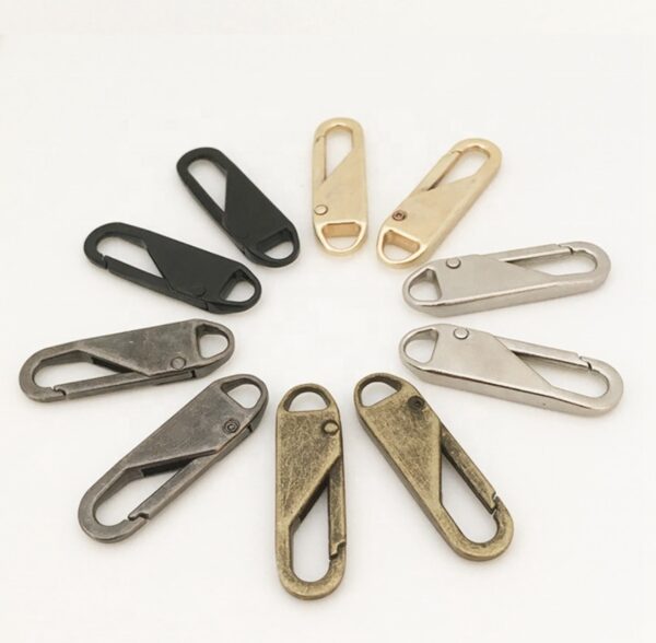 8 PC Universal Zipper Pull Tab ndochi metal Handle Zipper Extender Handle Fixer Zipper Sliders maka 4