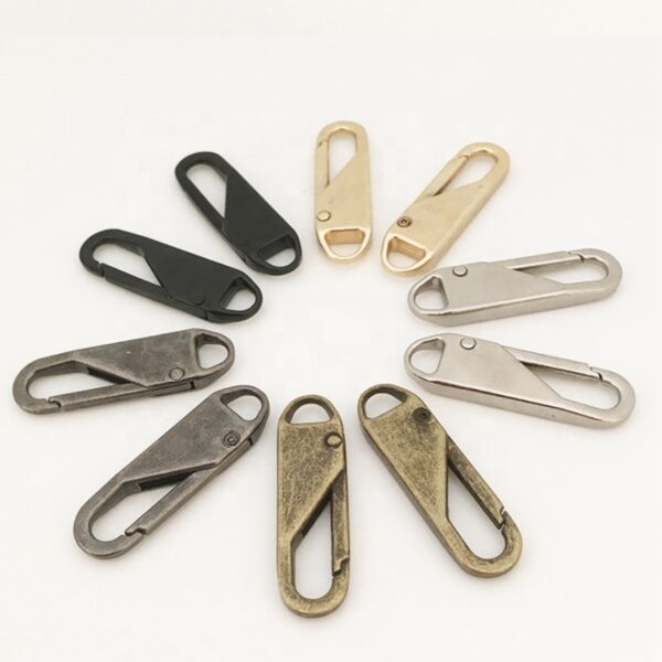 8 Pcs Universal Zipper Pull Tab Replacement Metal Handle Zipper Extender Handle Fixer Zipper Sliders for 4