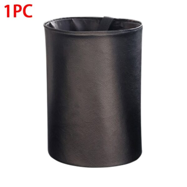 Car Trash Can Foldable Leather Leak Proof Waterproof Car Dust Bin Bucket Hanger Garbage Container Pocket 4.jpg 640x640 4