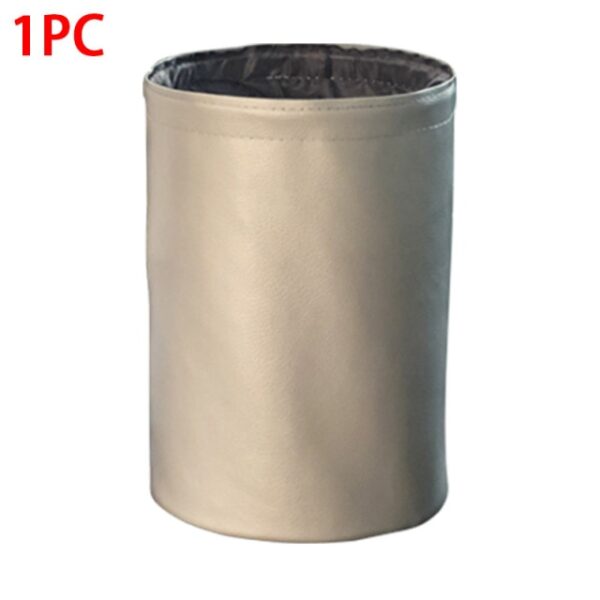 Car Trash Can Foldable Leather Leak Proof Waterproof Car Dust Bin Bucket Hanger Garbage Container Pocket 5.jpg 640x640 5