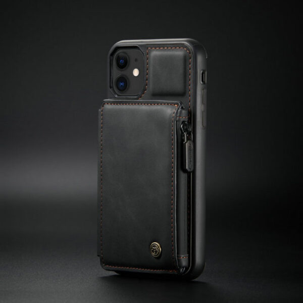 CaseMe retro kožna stražnja torbica za iPhone 13 12 11 Pro Max Utor za kartice novčanika za 1.jpg 640x640 1