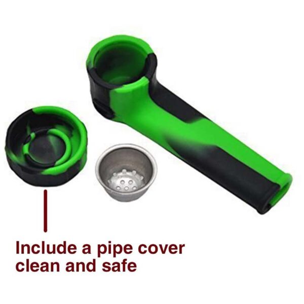 Colorful Silicone Smoking Pipes Random Color Travel Tobacco Pipes Spoon Unbreakable Cigarette Accessories Hand Pipe 5