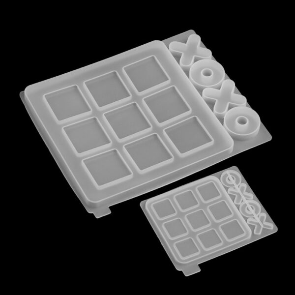 DIY Game and X O Silicone Epoxy Mould Classic Game Fun Resin Casting Mold Craft Jewelry 4