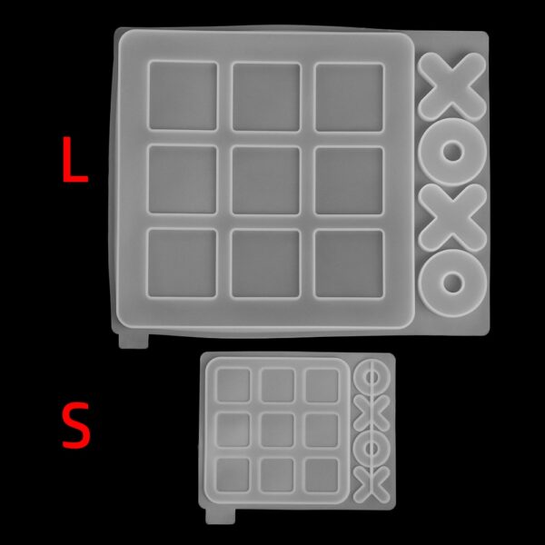 DIY Game and X O Silicone Epoxy Mould Classic Game Fun Resin Casting Mold Craft Jewelry 5