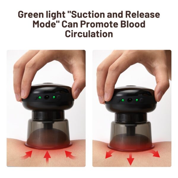 Electric Cupping Vacuum Cupping Therapy Smart Suction Cup Scraping Body Massager Charging Guasha Pressure Burning Fat 1