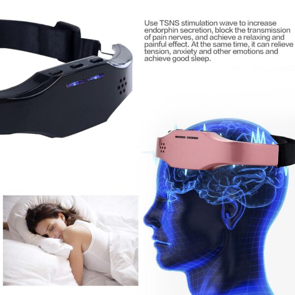 Electric Headache and Migraine Relief Head Massager Migraine Insomnia Release USB Rechargeable Therapy Machine Relax Health 4
