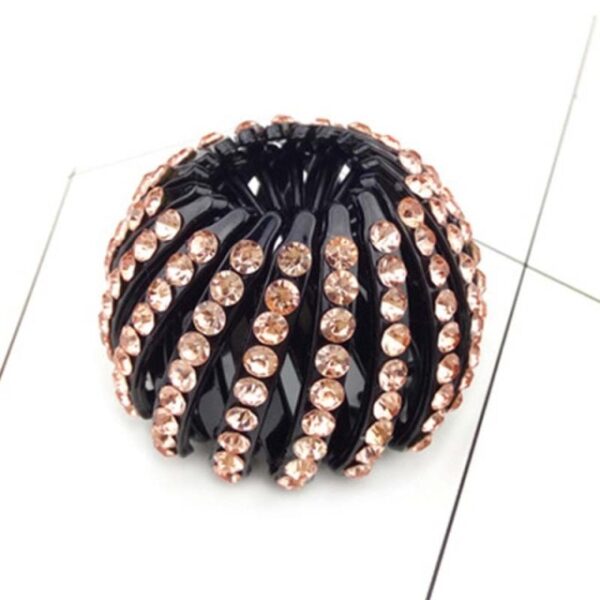 Fashion Women Bun Crystal Hair Claw Horsetail Buckle Hair Clip Bird Nest Expanding Hair Accessories Female 1.jpg 640x640 1