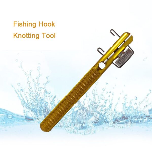 Chida Chathunthu cha Metal Carp Fishing Hook Knotting Tool Tie Hook Loop Kupanga Chipangizo Cholumikizira Chotsitsa Chotsitsa Usodzi 3