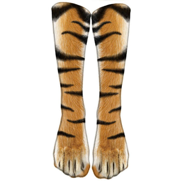 Funny Leopard Tiger Katoen Sokken Foar Froulju Happy Animal Kawaii Unisex Sokken Harajuku Cute Casual High 12.jpg 640x640 12
