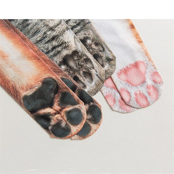 Funny Leopard Tiger Cotton Socks For Women Happy Animal Kawaii Unisex Socks Harajuku Cute Casual High 2