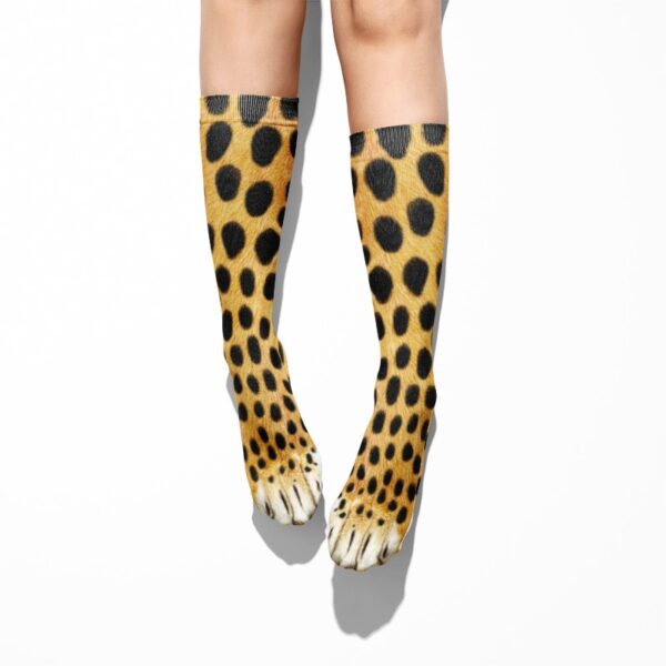 Funny Leopard Tiger Cotton Socks For Women Happy Animal Kawaii Unisex Socks Harajuku Cute Casual High 5