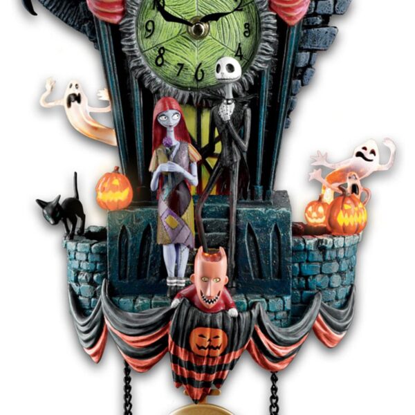 Halloween Decoration Nightmare Resin Wall Clock Handicraft Ornaments Home Bedroom Decoration Sculpt Gifts Home Party Decor 2