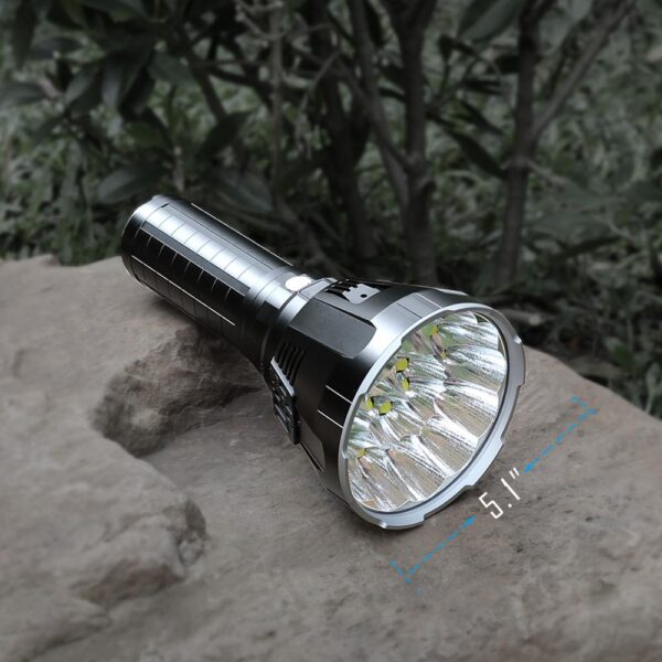 IMALENT MS18 Flashlight Cumhachtach Is Gile 100000 Lumens Uiscedhíonach In-athluchtaithe Le Cree XHP70 2 High Power LED 3